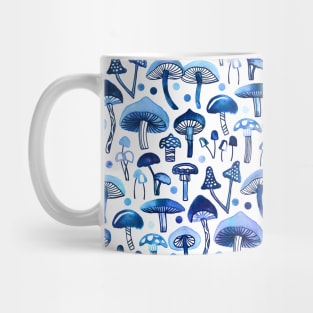 Blue Mushrooms Mug